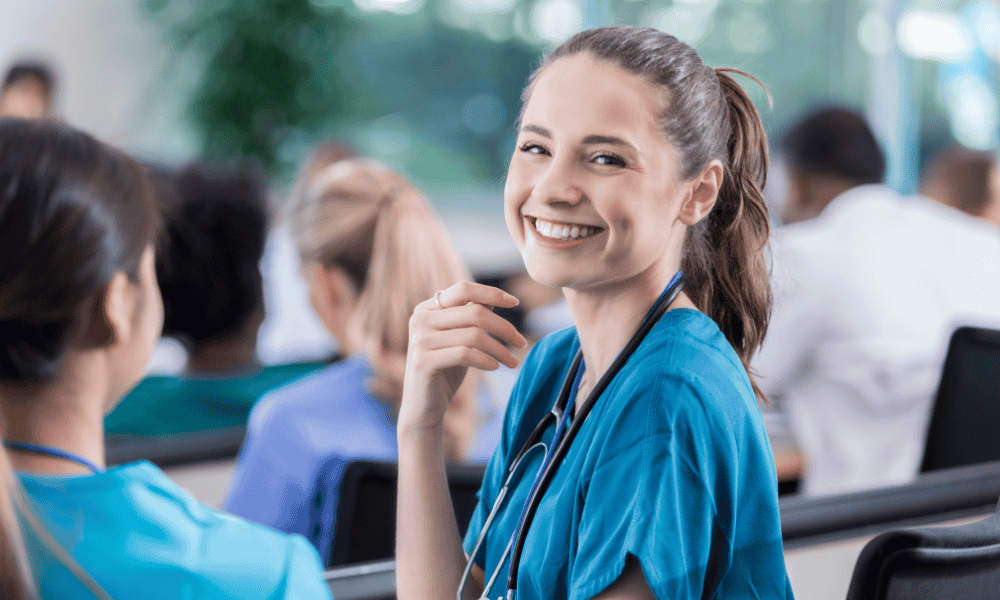 Image of a nurse Smiling nurse